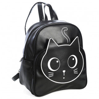 Sac  dos noir  tte de chat mignon "HARU" - BANNED