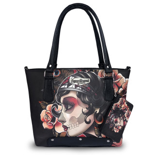 Sac  main bandoulire + Porte-monnaie  gitane "GYPSY ROSES" - Liquor Brand