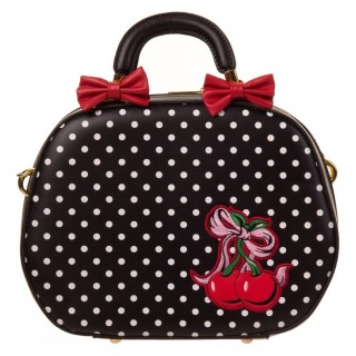 Sac  main rockabilly  pois et cerises "Lucille" - Banned