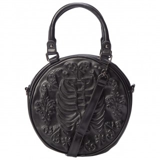 Sac  main rond  moulure cage thoracique "DRUSILLA" -  Banned