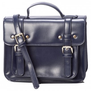 Sac  main style cartable bleu "GALATEE" - Banned