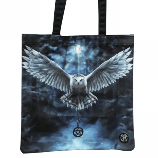 Sac shopping  chouette blanche "Awaken Your Magic" - Anne stokes