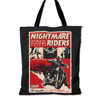 Sac shopping "Nightmare Riders" avec motard squelette - Liquor Brand