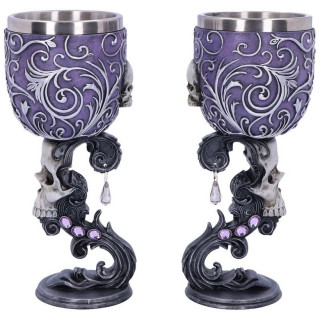 Set de 2 verres  pied cranes Deaths Desire - Nemesis Now