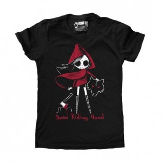 T-shirt femme chaperon tueur de loup "Dead Riding Hood" - Akumu Ink