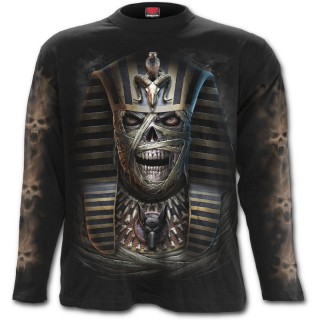 T-shirt gothique homme  manches longues avec momie "Maldiction du Pharaon"