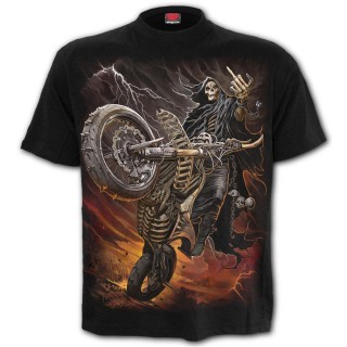 T-shirt homme avec La Mort sur sa moto apocalyptique