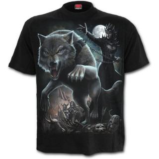 T-shirt homme avec Reine des loups et guerriers squelettes