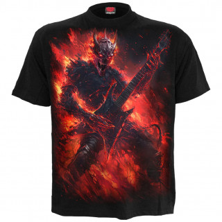 T-shirt homme Dmon de la guitare "RIFF BURNER"