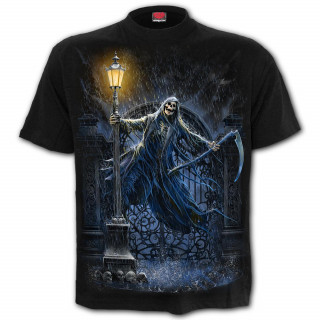 T-shirt homme gothique avec La Mort dansant sous la pluie