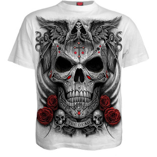 T-shirt homme gothique blanc " Ange de la mort "