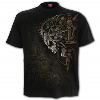 T-shirt homme gothique DIESEL PUNK  crane rouages steampunk