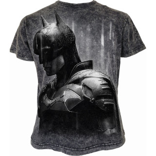 T-shirt homme gris délavé THE BATMAN - ACID RAIN ( Licence officielle)