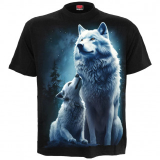 T-shirt homme "Loups gardiens"  louve et son louveteau