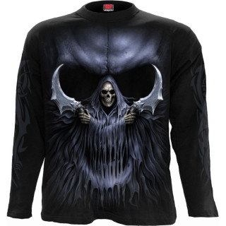 T-shirt homme manches longues avec la Mort  2 lames style faucilles