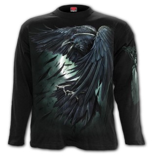 T-shirt homme manches longues  corbeau de l'ombre