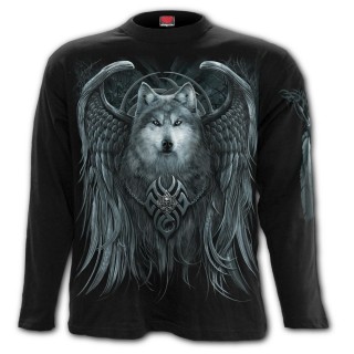 T-shirt homme manches longues "Esprit du loup"