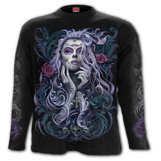 T-shirt homme manches longues  femme masque style rococo