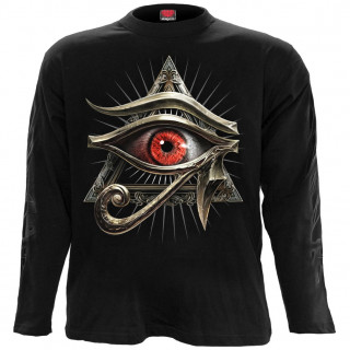 T-shirt homme manches longues  Oeil d'Horus et squelette malfique