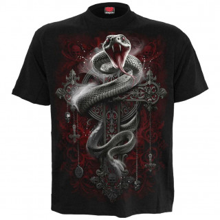 T-shirt homme  serpent et croix gothique