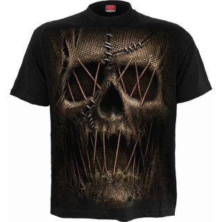 T-shirt homme  tte de mort style pouvantail