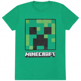 T-shirt homme vert MINECRAFT - CREEPER FACE (licence officielle)