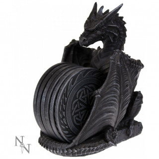 6 sous-verres avec rangement en forme de dragon