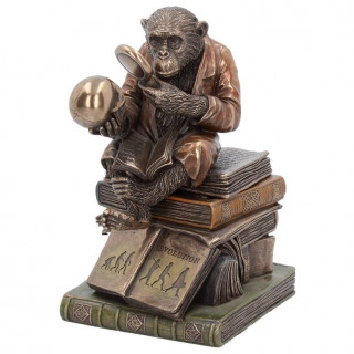 Statue dcorative "Darwinism of Evolutionary Theory" en polyrsine bronze - 17.5cm