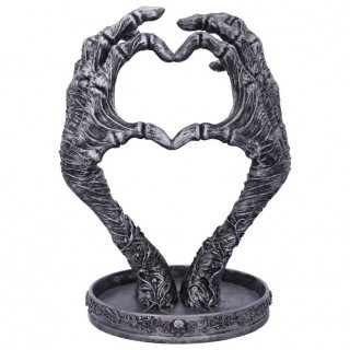 Support  bijoux style gothique en forme de mains en coeur (22cm)