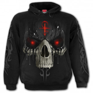 Sweat-capuche homme DARK DEATH avec La Mort aux yeux rouges