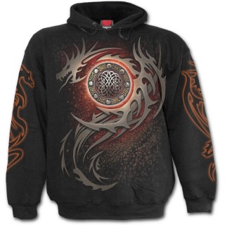 Sweat-capuche homme gothique "L'oeil du dragon"