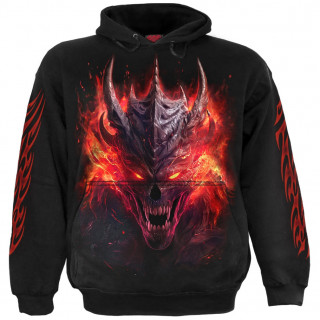 Sweat capuche homme Metal  Dmon de la guitare "RIFF BURNER"