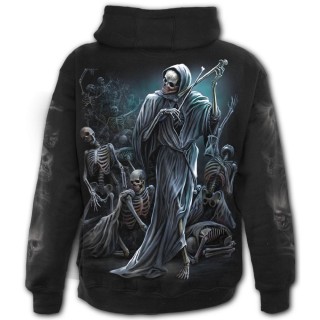 Sweat capuche homme  zip Danse de la Mort