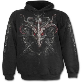 Sweat-shirt homme dragons et chaines ( capuche)