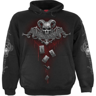 Sweat-shirt  capuche homme La mort faon carte de tarot