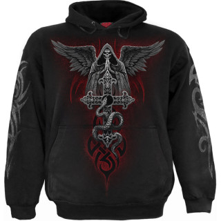 Sweat-shirt homme  capuche "Ange de la mort"