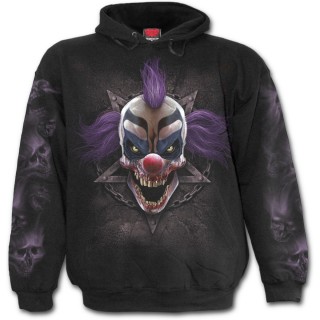 Sweat-shirt homme gothique  visage de clown sanguinaire