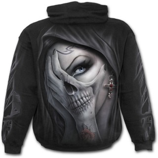 Sweat-shirt homme "Main de la mort" et croix gothique