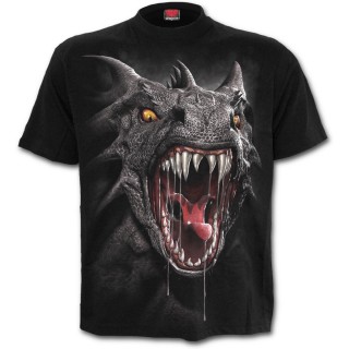 T-shirt gothique homme  Dragon effet 3D