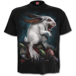 T-shirt homme gothique  lapin de paques dmoniaque