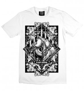 T-shirt homme gothique Swords and Horse (B/W) - LA Mort Clothing