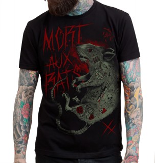 T-shirt homme HYRAW modle "MORT AUX RATS"