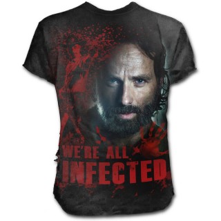 T-shirt homme Walking Dead "All Infected" Rick