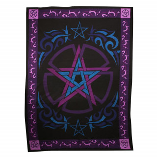 Tapisserie en toile coton  pentacles / pentagrammes