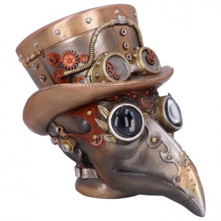 Tte d'automate docteur de peste steampunk - 20.5cm