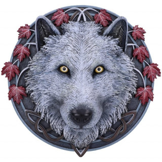 Tête de loup déco murale guardien de l'automne - Lisa Parker (29cm)