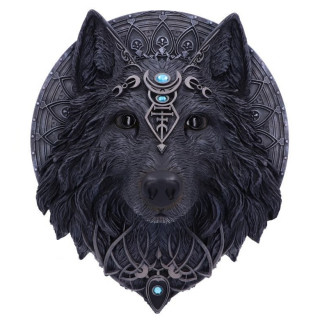 Tte de loup dco murale  symboles lunaires - Nemesis Now (30cm)