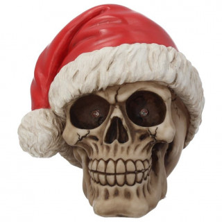 Tte de mort  bonnet de noel (15.5cm)