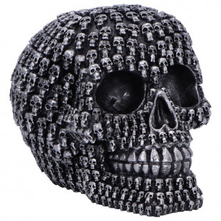 T�te de mort d�co compos�e de multiple petits cr�nes (15cm)