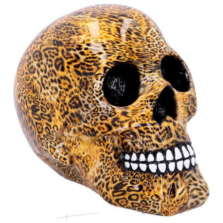 Tte de mort  motif lopard (18cm)